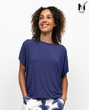 Indigo Womens Slouch Jersey Pyjama Top - 10