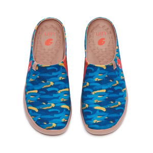 Van Gogh Wheatfield with Cypresses V1 Malaga Slipper Men - 12