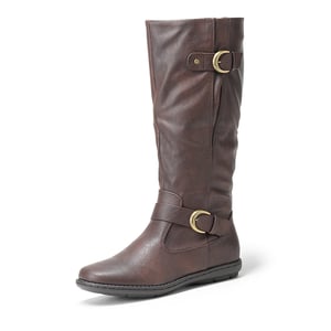 DREAM PAIRS Wide Calf  Knee High Faux Fur Boots