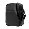 Leather Crossbody Shoulder Bag - Black