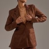 AKIRA Make A Toast Rhinestone Blazer | Brown | Size 1X