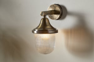 nkuku Magola Outdoor Wall Lamp | Lights | One Size | Antique Brass