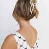 Pearl Bow Claw Clip Pearl
