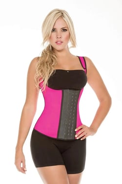 Sculpting Latex Vest Pink Neon - Pink Neon / S