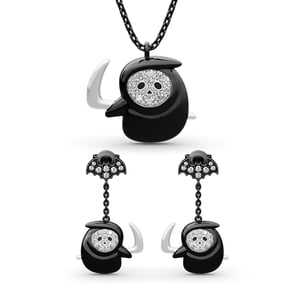 Jeulia "Soul Harvester" Sterling Silver Jewelry Set