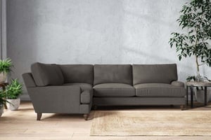 nkuku Marri Left Hand Corner Sofa | Make To Order | Grand | Recycled Cotton Seaspray