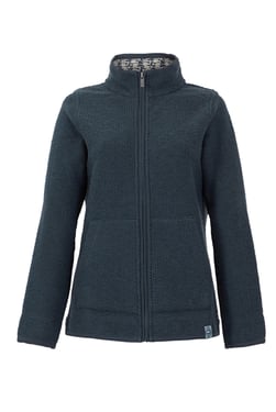 Weird Fish Sontee Full Zip Eco Macaroni Sweatshirt Navy Size 14