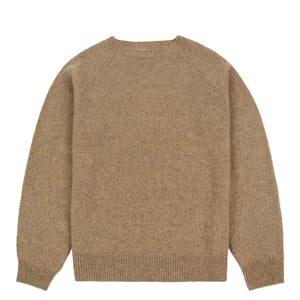 Sunspel Womens Lambswool Crew Mink