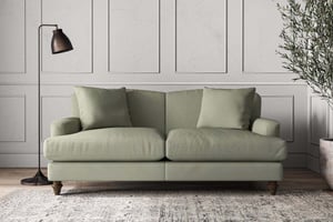nkuku Deni Sofa | Make To Order | Medium | Recycled Cotton Seaspray