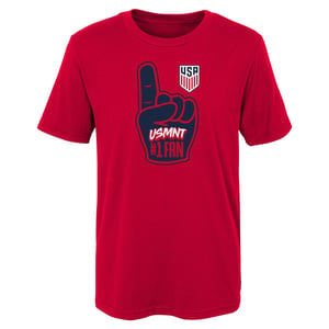 Junior Outerstuff USMNT Number 1 Red Tee / 4