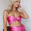 Keep Living Large Crop Pink