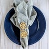 Caracoli Handwoven Iraca Napkin Ring - Solid Color (one solid color) / Tan