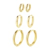Trio Hoops Earring Set Sterling Silver