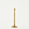 Sofya Gold Taper Candle Holder - 11"x3.5"