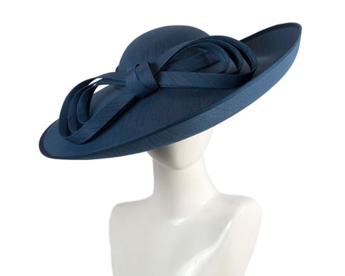 Navy wide brim racing hat by Max Alexander