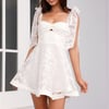 Sunlit Picnic Mini Dress White