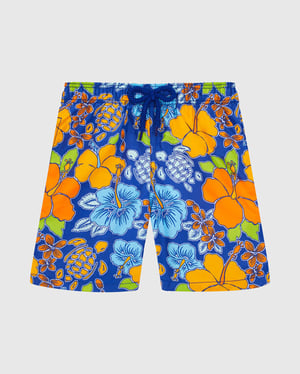 Vilebrequin - Boys Swim Shorts Tropical Turtle - Swimwear - Jim - Blue - Size 12