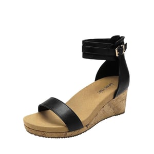 DREAM PAIRS Ankle Strap Platform Wedge Heel Sandals