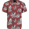 Weird Fish Faraway Organic Cotton Printed Shirt Paprika Size S