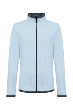Weird Fish Ariana Full Zip Grid Fleece Cool Blue Size 8