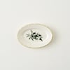 Olive Porcelain Oval Serving Platter - 8"