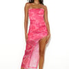 Chilled Splash Maxi Dress Pink