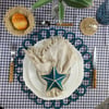Harmony Handwoven Iraca Placemat - Navy Blue