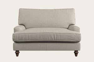 nkuku Marri Love Seat | Make To Order | Brera Linen Natural | No Colour