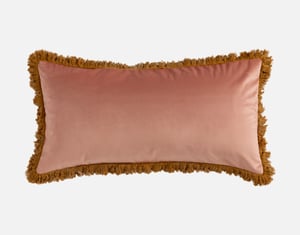 QE Home Rosetti Boudoir Pillow Cover, Pink, 24" x 12"