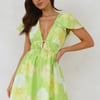 Through The Day Mini Dress Green