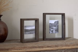 nkuku Indu Standing Mango Wood Frame | Decorative Accessories | Dark Ash | "8 x 10"