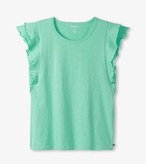 Layered Sleeve Tank - Turquoise