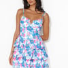 Running Errands Frill Mini Dress Blue