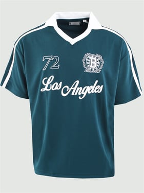 Brave Soul V Neck Jersey - Green / Optic White - XL
