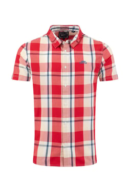 Weird Fish Judd Short Sleeve Check Shirt Nantucket Size XL