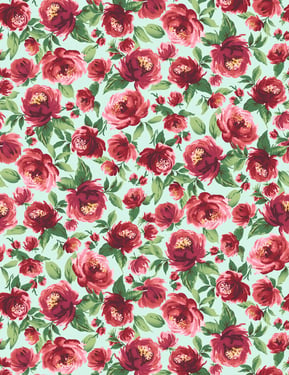 Veronica' Wallpaper by Wallshoppe - Robins Egg - Traditional / 27 in. x 27 ft.