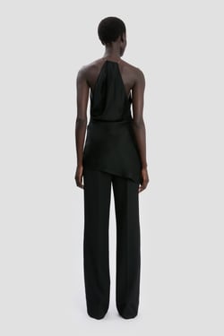 Victoria Beckham Chain Cami Top In Black - 14 - Womens