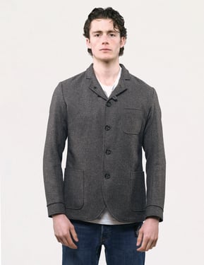 Vintage Oliver Spencer Tweed Sports Blazer in Grey