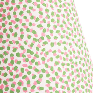 50cm straight empire shade in pink and green Polka Dot paper by GP & J Baker