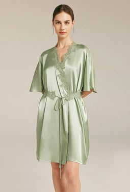 AW Lace Women Party Satin Robes