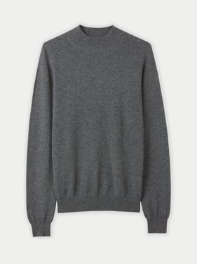 Essential Mock Neck Cashmere Sweater - 3XL / plum kitten / MK34-147