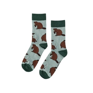 Save the Beavers Bamboo Socks | UK Adult 4-7