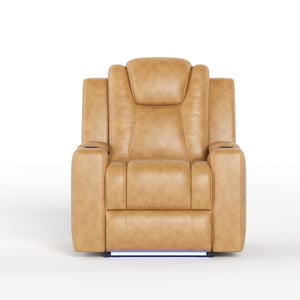 COLAMY SERENO Full-Power Adjustable Recliner Sofa - Light Brown