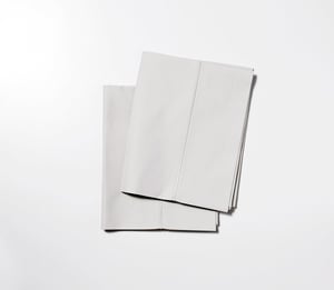 Percale Pillow Cases - King / Ash Grey