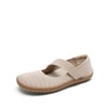 DREAM PAIRS Women   s Wide Sole Mary Jane Flats