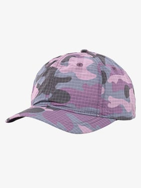 Retro Breathable Camo Print Adjustable Baseball Cap - Pink Purple / ONE SIZE