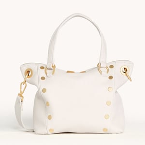 Hammitt Daniel Calla Lily White Brushed Gold Med