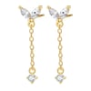 Waterdrop Stud Earrings Sterling Silver Gold