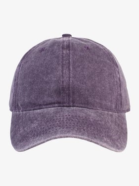 Thesupermade Washed Canvas Cap -1072 - Purple / One Size