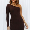 Angela Knit Dress Brown